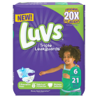 Luvs Triple Leakguards Diapers Size 6 - 21 Ct