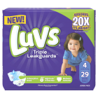Luvs Triple Leakguards Diapers Size 4 -  29 Ct