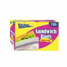 Kitchen Collection Sandwich Bags Grip & Zip 150 Bags