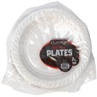 Classico 7" Plates - White Plastic - 100 Count