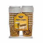 Dining Collection 10 oz. Hot Paper Coffee Cups With Lids - 14 Count