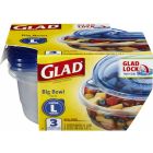 Glad Food Storage Containers - Big Bowl Container - 48 Oz 3 Ct
