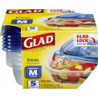 Glad Food Storage Containers Entree 25 Oz - 5 Ct