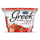 Norman's Greek Nonfat Yogurt strawberry 6 Oz