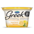 Norman’s Greek Creamy Blends luscious lemon 2% Fat Yogurt 5.3 Oz