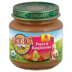 Earth's Best Organic Baby Food Pears & Raspberries, Stage 2 - 4 Oz