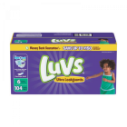 Luvs Baby Diapers Size 6 (16+ Kg) 124 Ct