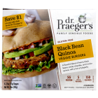 Dr Praegers Black Bean Veggie Burgers 10 Oz