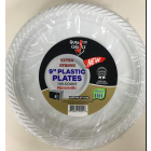 Quality Choice 9" Plastic Plates  100 Ct